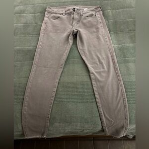 American Eagle Outfitters Women's Skinny Jeans in Gray/Green
